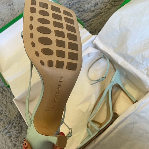 Bottega Veneta Baby blue Strappy Heels - Picture 6 of 8